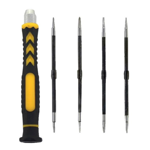 

5 in 1 combination screwdriver set key 8801a/8801b t2 t4 t5 t6 ph00 ph000 0.8 1.2 pentalobe screwdriver bits handle
