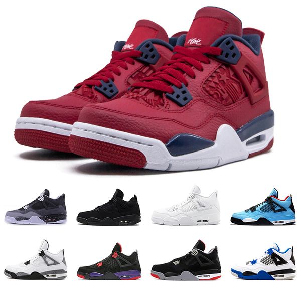 

original 4 cool grey 4s basketball shoes breathe men running shoe black cat new bred mens trainers sports sneakers