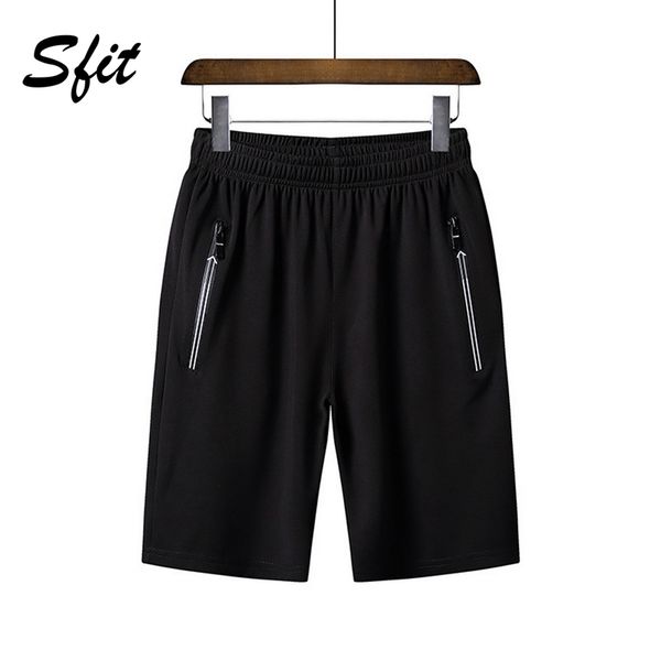 

sfit casual summer men running beach shorts with zipper pockets workout gym trainning shorts male sports joggers slim bottom