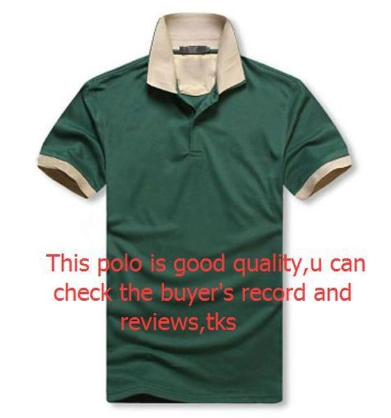 

роскошные мужские классические рубашки поло tshirt горячая продажа лето сыпучие тройники мужские с коротким рукавом вышивка polos тройники в, White;black