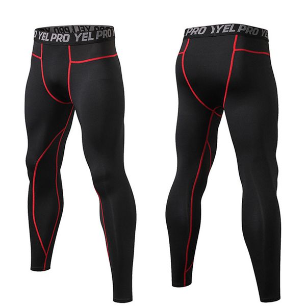 

men sweatpants training running pants high elastic breathable sports trousers cgu 88, Black