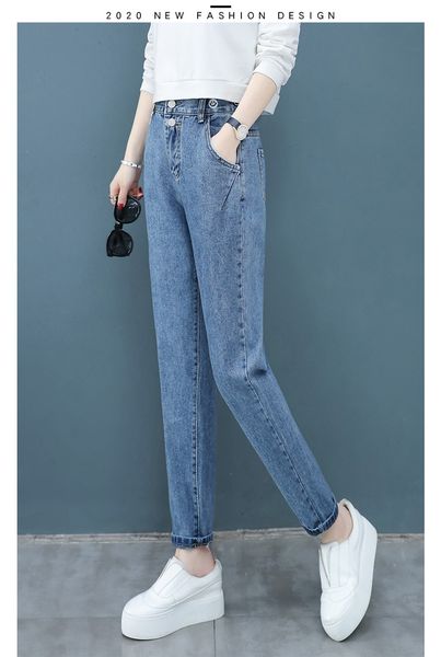

dark blue cylinder xuan torre pants, leisure harlan turnip pants pants show thin spring model