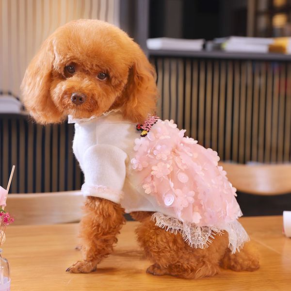 

dog wedding costume pet summer dress for pet dog birthday wedding party