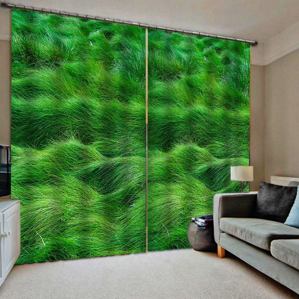 

3d blackout занавеса для гостиной drapes cotinas зеленого стекла шторы