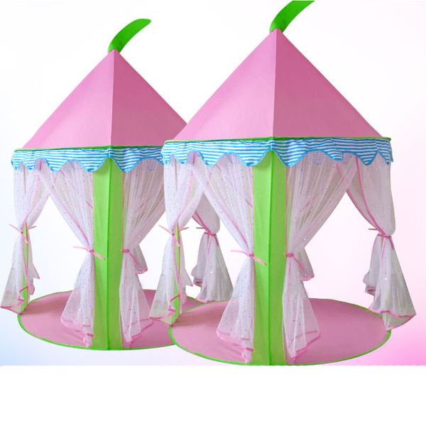 

дети палатка складные типи девочка мальчик розовый play house teepee портативный палатки princess castle активность fairy house