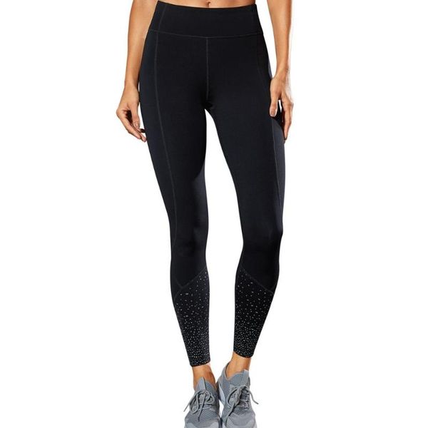

women's squat-proof medium rise compression running workout leggings with pockets, White;red