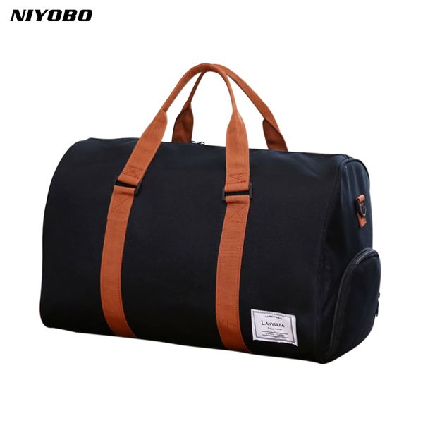 

2018 large capacity women luggage travel duffle bag 35l/25l weekend bag multifunctional men's traveling shoulder