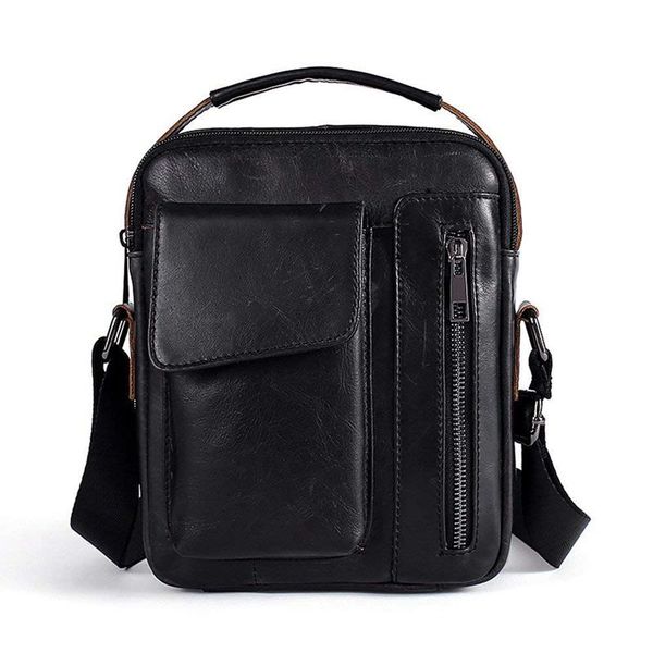 

auau-shoulder bag genuine leather for men briefcase small shoulder bag for casual, business