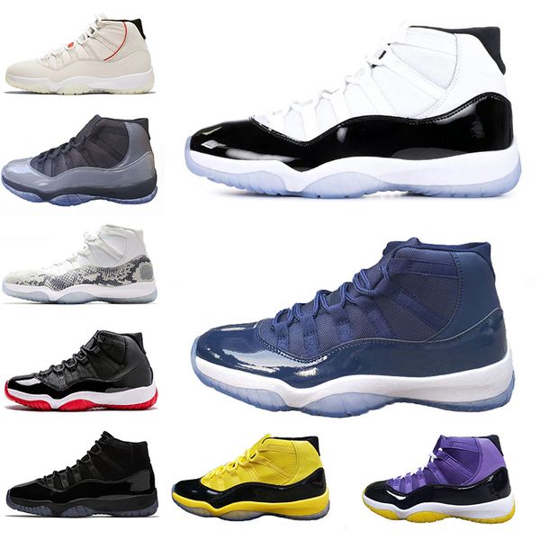 

new arrival jumpman atmosphere grey blue 11 11s concord 45 basketball shoes bumblebee snakeskin cap and gown women mens trainers sneakers