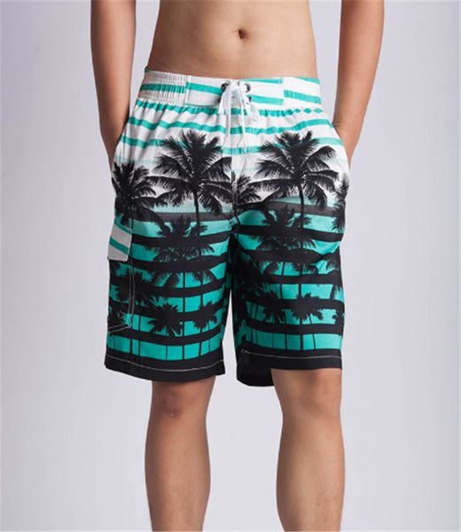 

3d print quick drying designer mens beach shorts summer loose knee length mens short pants male apparel, White;black