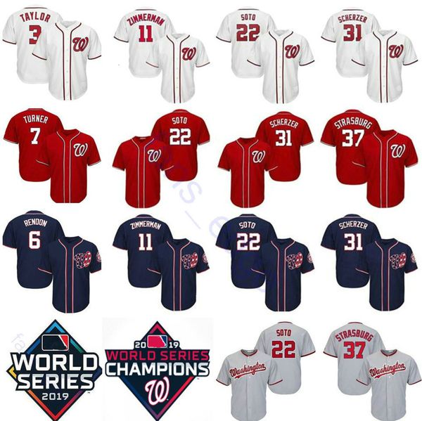 

2019 world erie champion wa hington 22 juan oto 31 max cherzer 7 trea turner 11 ryan zimmerman 37 tephen tra burg national jer ey