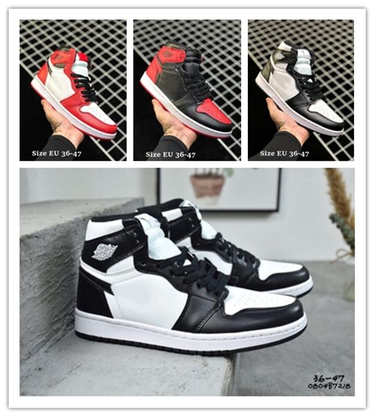 

2019 Best I High OG Game Royal Banned Shadow Bred Toe Basketball Shoes Top Quality Clay Green Trainers Sneakers 555088-135