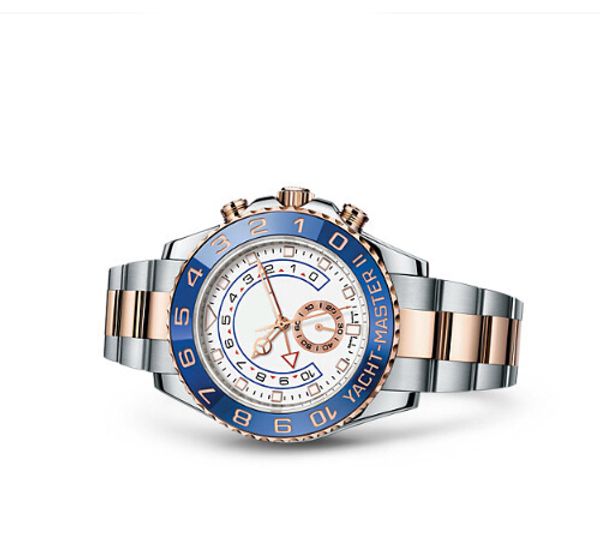 

Jf luxury men watch 116688 watch wi 7750 automatic chronograph movement apphire cry tal tainle teel blue ceramic bezel white dial, Slivery;brown