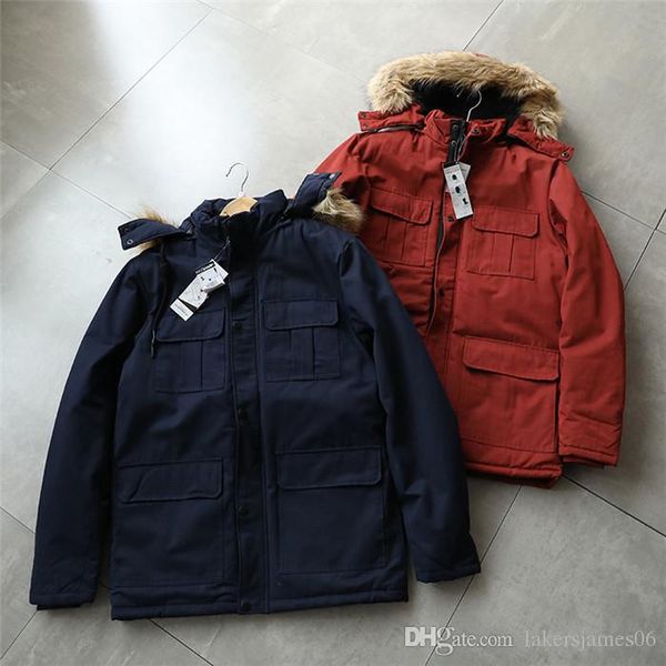 

mens winter fur fux проектировщик куртки с капюшоном с длинным рукавом сплошной цвет мода стиль homme одежда теплый стиль повседневная одежд, Black;brown