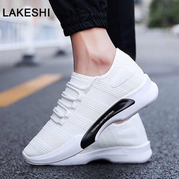 

breathable casual shoes men sneakers male shoes comfortable non-slip soft mesh men 2019 summer new, Black