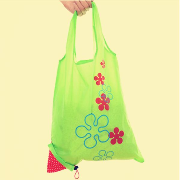 

shopping bags strawberry shape after foldable eco-friendly storage bag load-bearing about 20kg 8 colors to choose