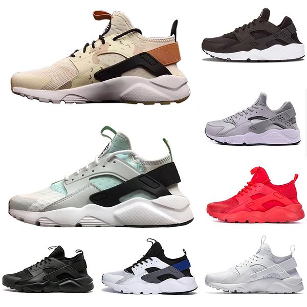 

New Arrival Khaki Mint Green Huarache 4.0 1.0 Triple White Black red men women Casual Shoes Huaraches Trainers sports Sneakers 36-45