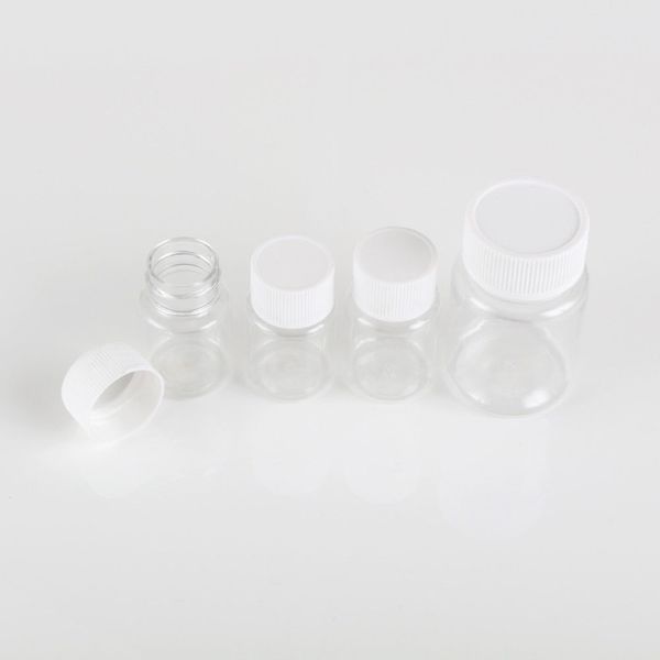 

50pcs x 15мл-60мл clear пэт печать пластиковые empty жидкие бутылки флакон реагент образец контейнер пластиковый колпачок с прокладкой