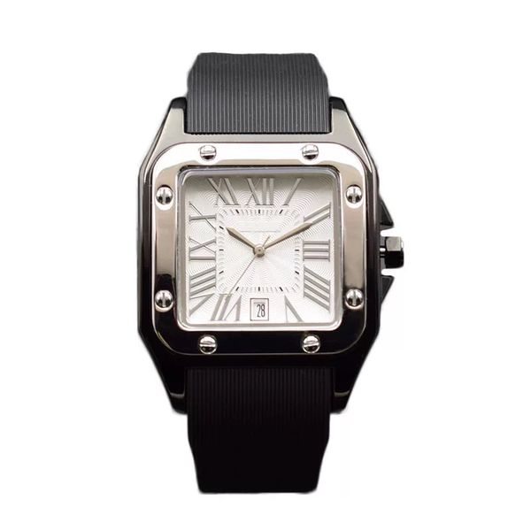 

silicone band women men watches montre 34mm women watch 39mm men watch luxury quartz wristwatch woman, Slivery;brown