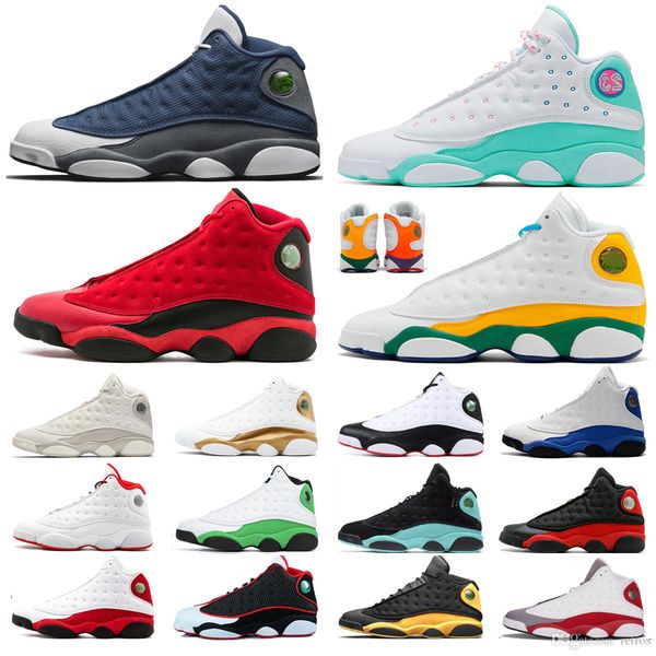 

13 13s flint men women basketball shoes man black cat melo class of 2003 court purple hyper royal mens sports sneaker trainers 7-13