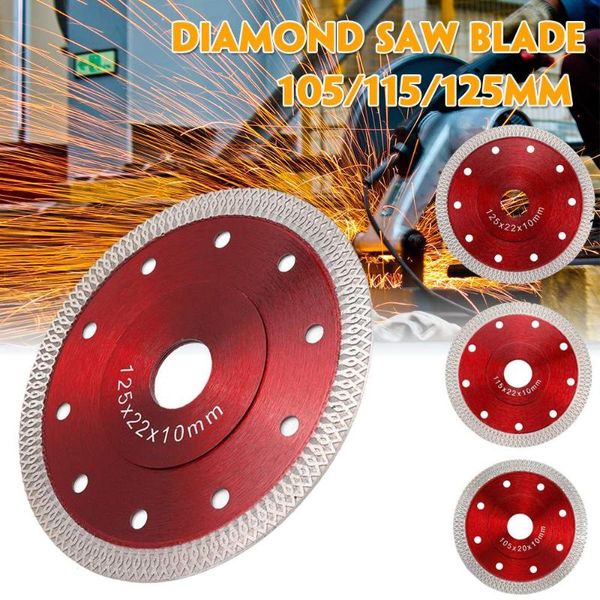

125/115/105mm turbo diamond saw blade disc porcelain tile ceramic granite marble cutting blades for angle grinder diamond