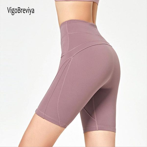 

vigobreviya high waist seamless sport shorts women quick dry yoga short push hip gym fitness leggings workout running short, White;red