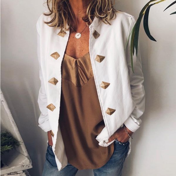 

women winter warm outwear uniform locomotive casual punk retro buttons long sleeved solid colored coats jackets women fashion, Black;brown