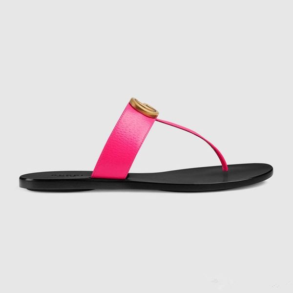 

mens womens fashion t-strap leather thong sandals sports pool flat slippers embellished with antique gold-toned detail with box eur 45, Black