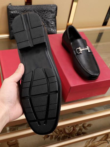 

luxury new mens casual loafers simpleness real leather walk wedding dress black shoes footwear size 38-44