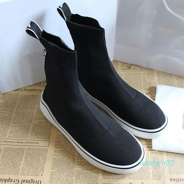 

sock designer shoes new mens speed paris famous designer sneakers white letter designer high sock shoes for women gift af03, Black
