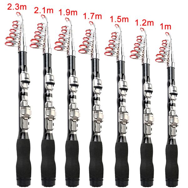 

fishing rod retractable travel spinning reel fishing pole fdx99