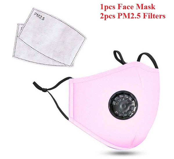 

face mask anti-dust and reusable respirator 3m kn95 n95 masks with 2 carbon filter protective ffp2 ffp3 face masks washable dhl fast