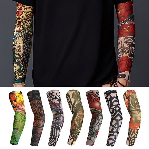 Acheter Manches élastiques Bras Temporaire 3d Tatouage Manches Corps Bras Bas Sleevelet Cool Body Art Réchauffeurs Hommes Femmes De 3466 Du