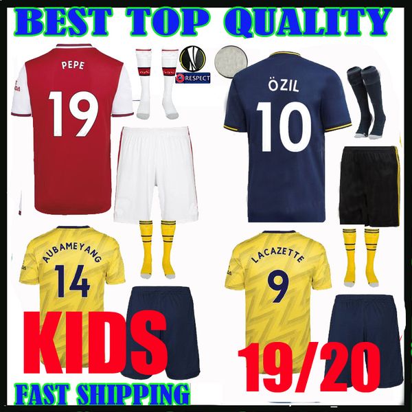 

19 20 pepe ar en kid kit occer jer ey home away yellow third 2019 2020 mailot de foot cami eta de fÃºtbol child boy et football hirt