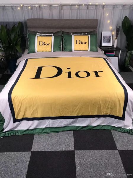 

luxury style static ventilate bedding suit fashion brand winter bed sheet soft duvet cover 4pcs