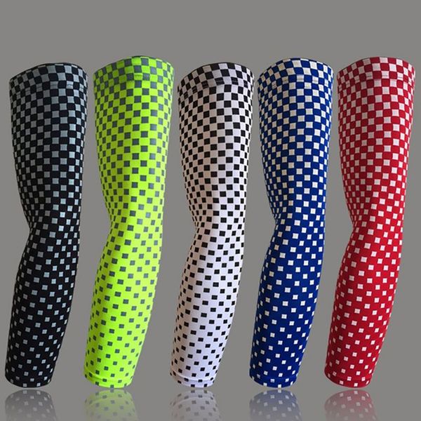 

1 piece spandex uv protective armbands arm warmer bike basketball elastic compression arm sleeves cycling 2020 new, Black;gray
