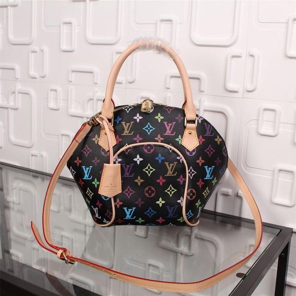 

2019 m50048 new real leather black fa hion handbag houlder bag hobo handbag handle bo ton cro body me enger houlder bag