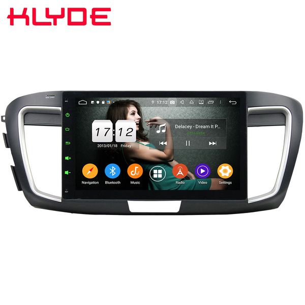 

klyde 10.1" ips 4g android 9.0 octa core 4gb ram 64gb rom dsp bt car dvd player radio gps glonass for accord 9th 2014-2018