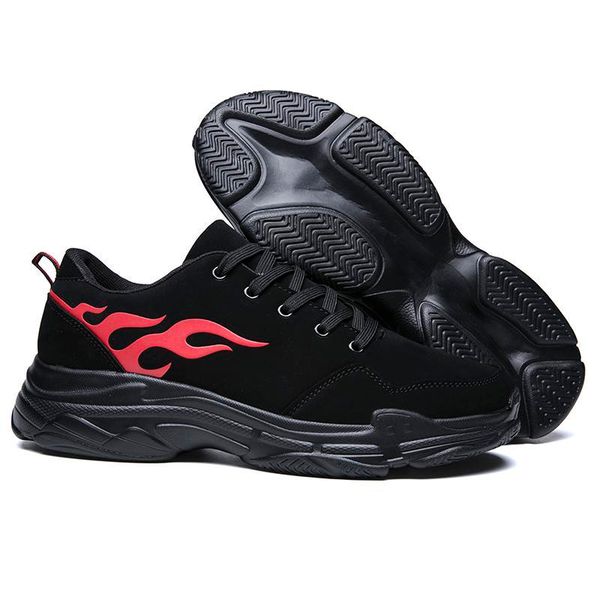 

ins super fire men's tide shoes korean sports shoes thick bottom increased large size men's black fashion tide shoes w012