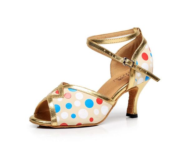 

2019 new ladies dance shoes black gold women stain slik ballroom tango dancing shoes for wman high heel 6-8cm salsa-dance-shoes
