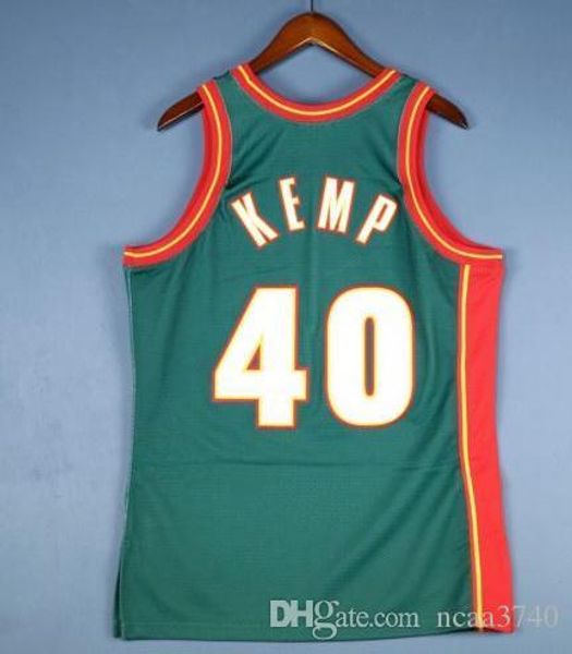 

custom men youth women vintage shawn kemp mitchell & ness college basketball jersey size s-4xl or custom any name or number jersey, Black