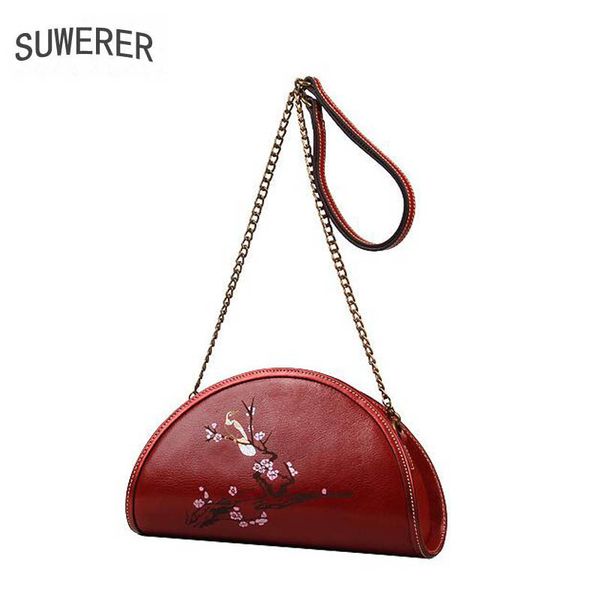 

suwerer новые сумки женщин сумки коровьей кожи плеча мешок женщин из натуральной кожи сумка плеча crossbody сумки