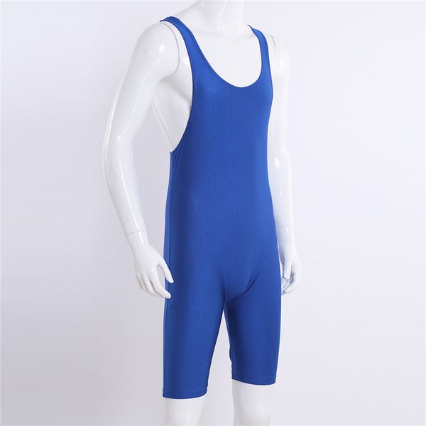 

fashion-msemis mens bodysuit lingerie one-piece sleeveless modified bodysuit thong leotard wrestling singlet men tights boxer underwear, Black;white