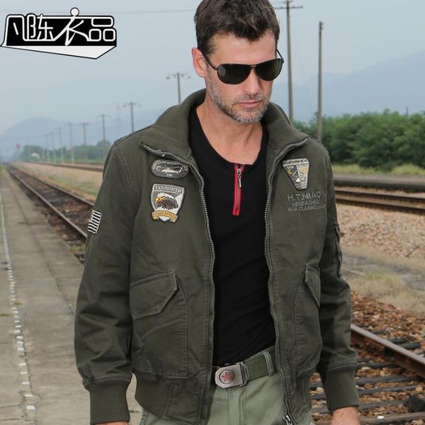 

осень зима новый m65 равномерная бомбардировщик куртка 101 воздушно-десантной дивизии пилот куртки вскользь куртки пальто для мужчин, Black;brown