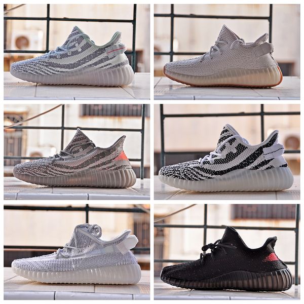 

Yeezy Boost 350 V2 Мужские кроссовки Мужские дизайнерские туфли Kanye West Sesame Zebra Статическая кремовая дизайнерская обувь Женские спортивные кроссовки