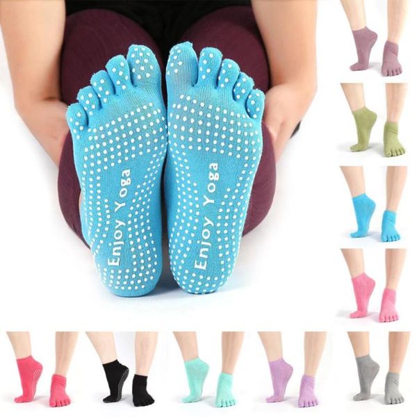 

новые горячие продажи женщин meias хлопок красочные sokkens non скольжению массажа ноги носок полное сцепление с носками пятки удобные носки, Black;white