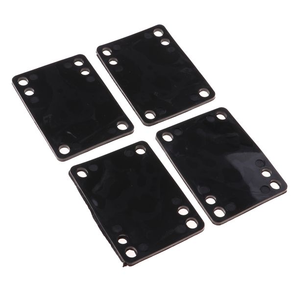 

4pcs skateboard 3mm pu riser set, longboard risers absorbing impact shock, 3x2.2inch