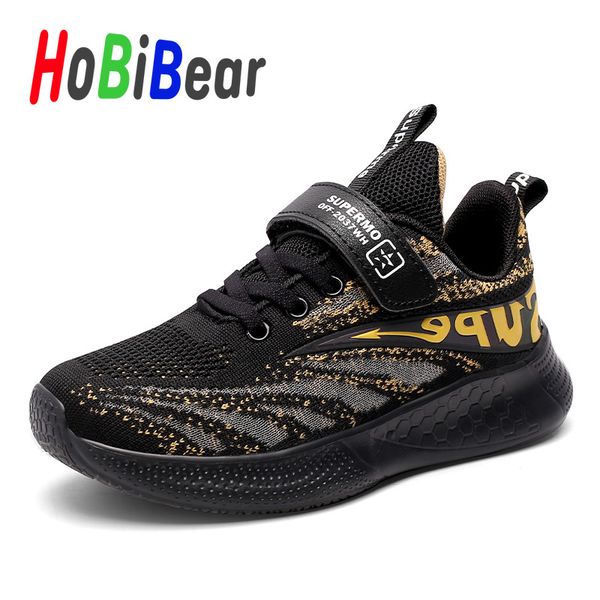 

popular 2020 toddler boys brand sneakers mesh kids running shoes hook & loop teenager boy sport shoe soft sole children trainers, Black;red