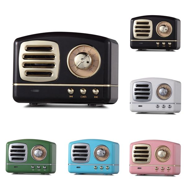 

retro bluetooth speaker creative vintage mini bluetooth speaker nostalgic heavy bass 3d stereo surround hifi sound effects u disk tf usb aux