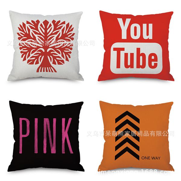 

concise flax embrace pillow case imitate mabaozhen automobile sofa back cushion cushion bedside backrest pillow